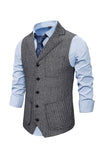 brun tweed single breasted hakket jakke menns dress vest