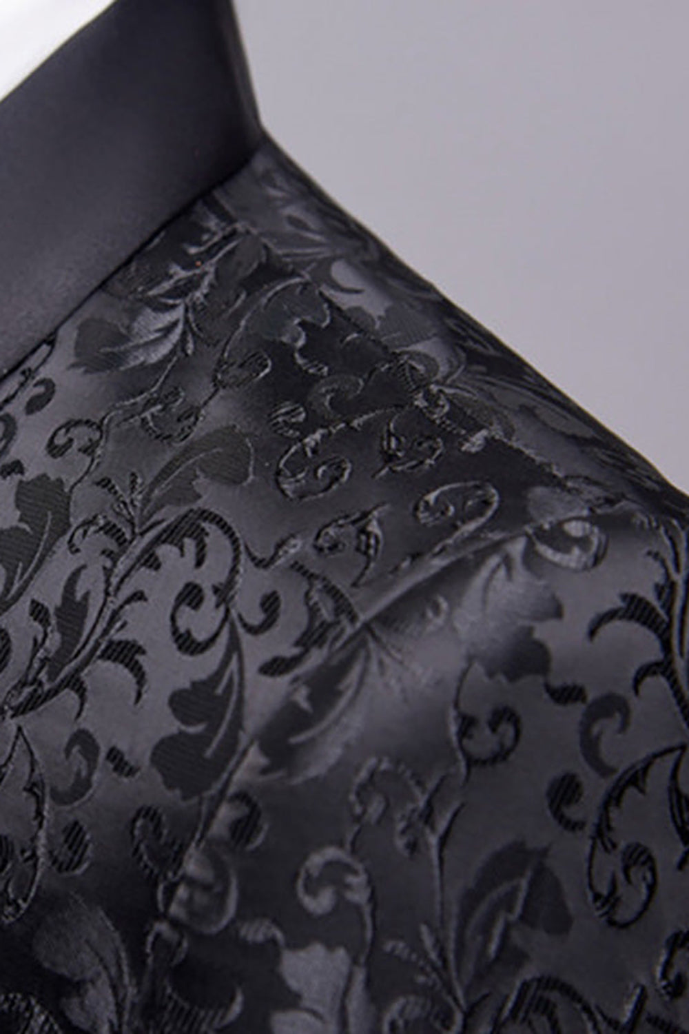 svart jacquard shawl lapel menns 2 stk dresser