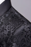 svart jacquard shawl lapel menns 2 stk dresser