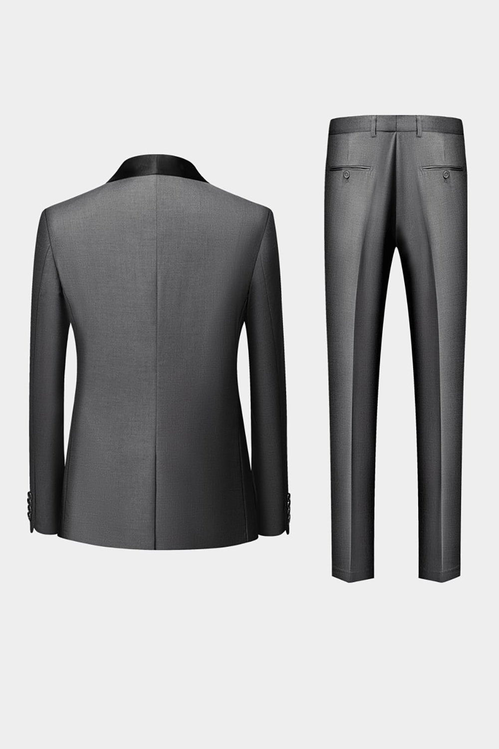 grå sjal lapel menns 3 stk dresser