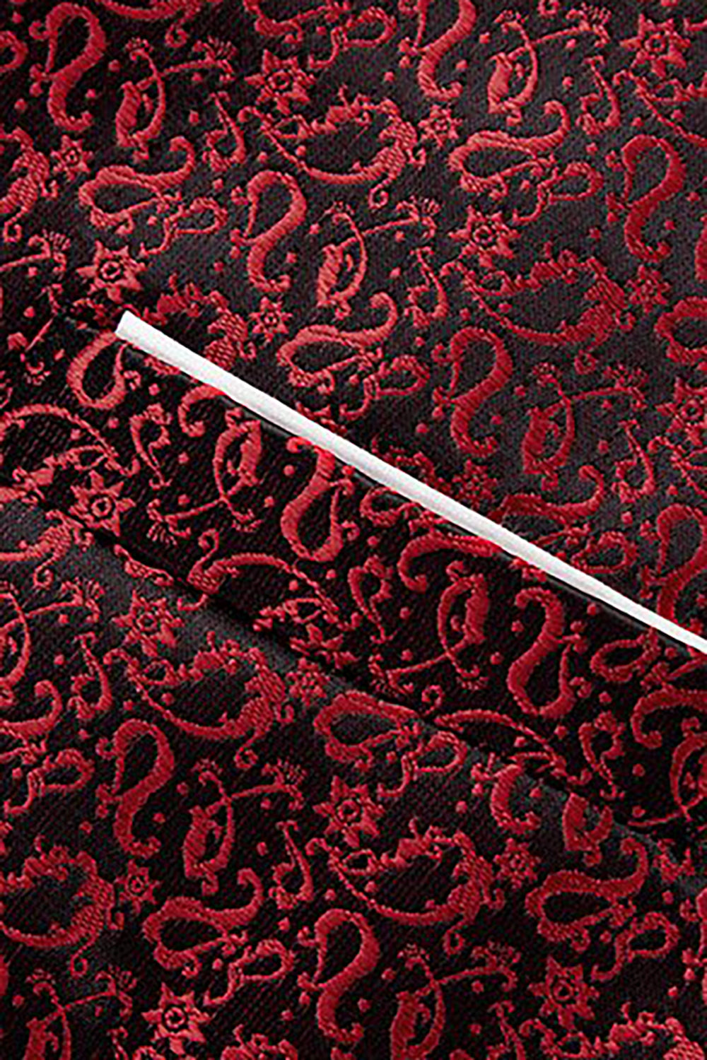 svart sjal lapel jacquard 3 stykker menns dresser