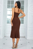 Kaffe Spaghetti stropper Bodycon Cocktail Dress