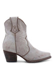 Brown PU Leather Chunky Steels Boho støvler