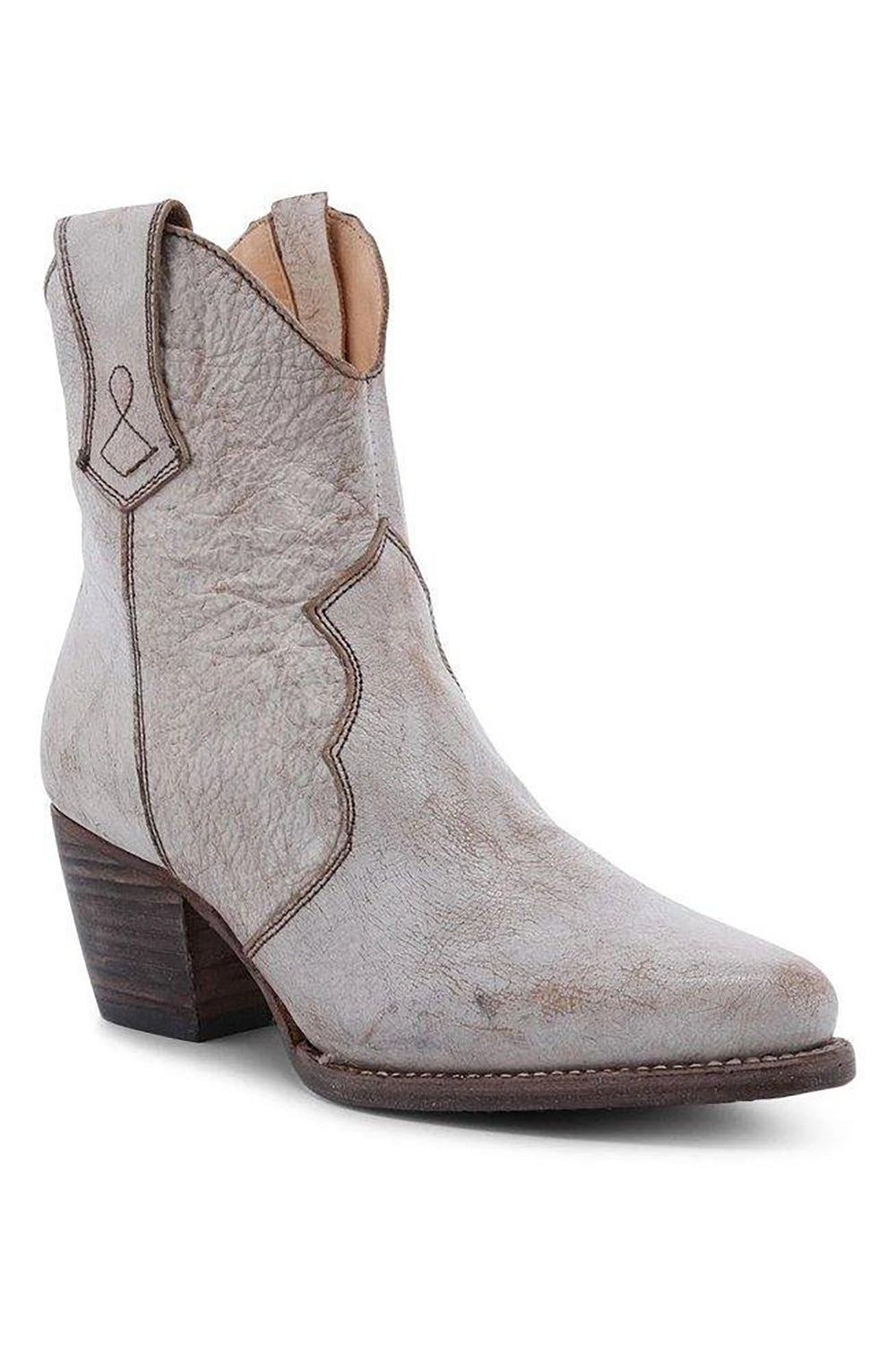 Brown PU Leather Chunky Steels Boho støvler