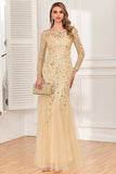 Havfrue Båt Neck Dusty Rose Mor til bruden Kjole med Appliques