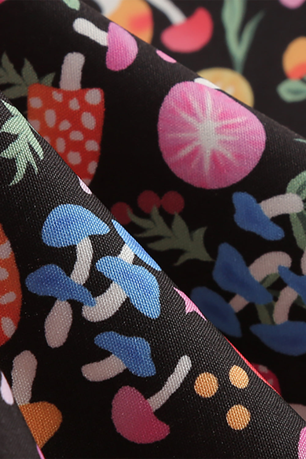 grønne blader trykt vintage 1950-tallet kjole