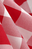 rød plaid grime 1950-tallet swing kjole