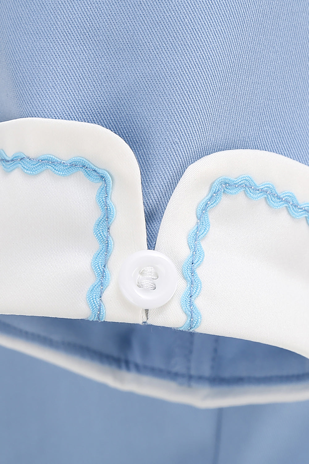 lyseblå 1950-tallet vintage kjole med ermer