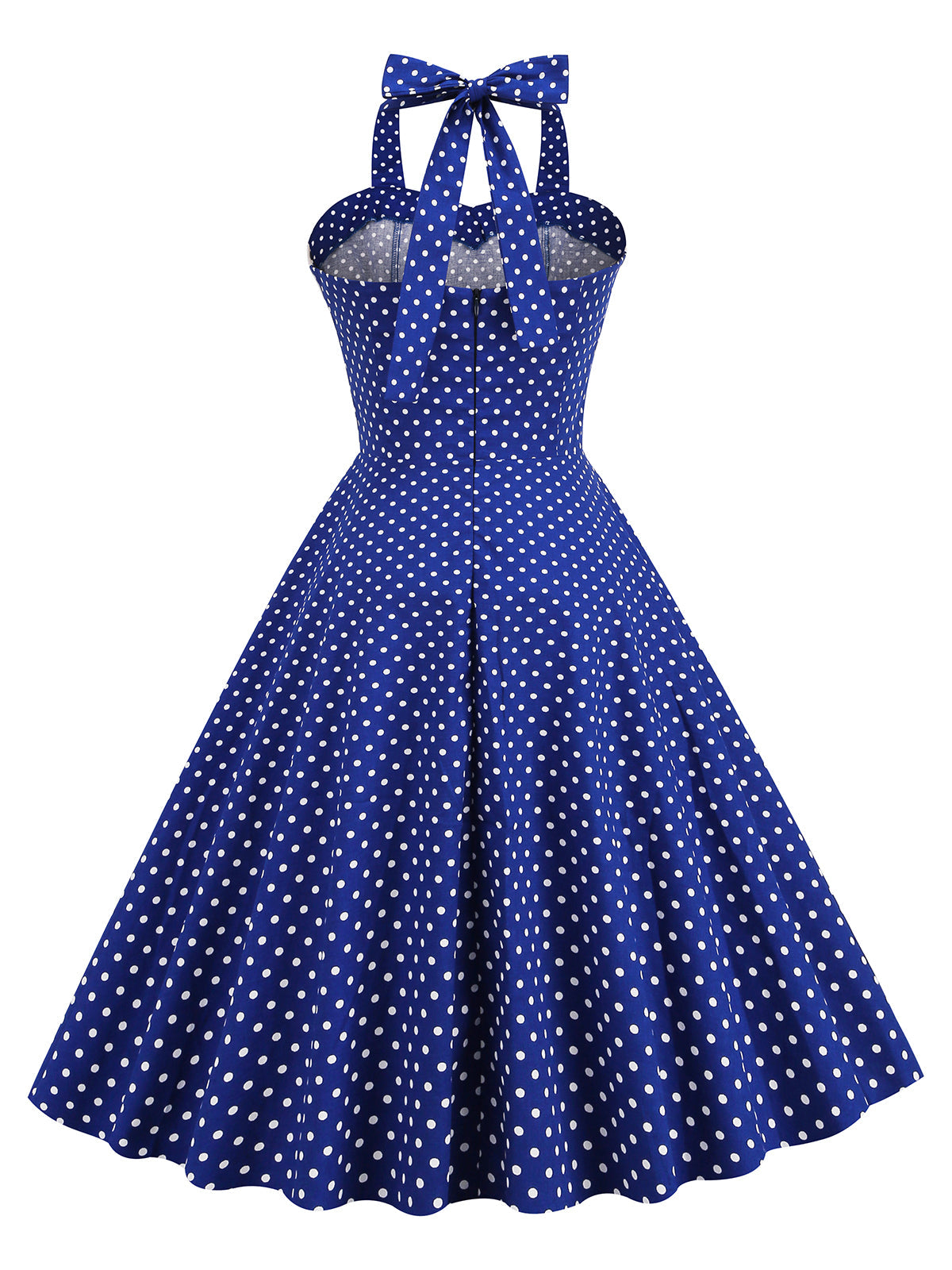 Halter Polka Dots Swing 1950-tallet Kjole