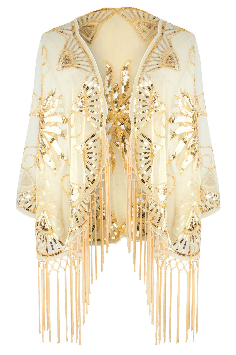 Fringes Paljett Cape fra 1920-tallet