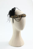 1920-tallet Flapper Black Golden Eight Pieces Tilbehør Set