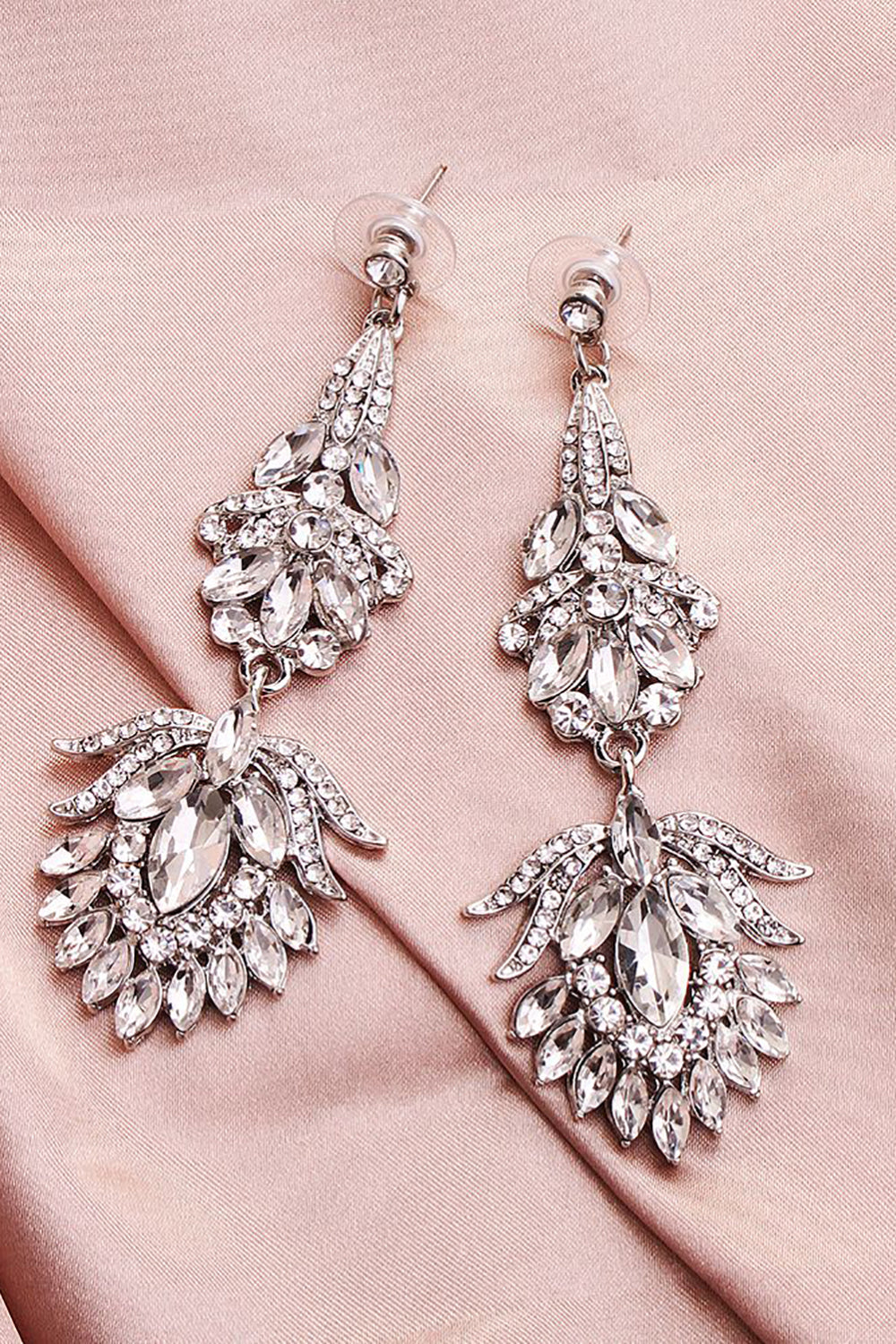 Enkle Rhinestone Bridal øredobber