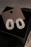 Enkle Rhinestone ovale øredobber