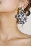 Leopard Rhinestones glitrende øredobber