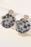 Leopard Rhinestones glitrende øredobber