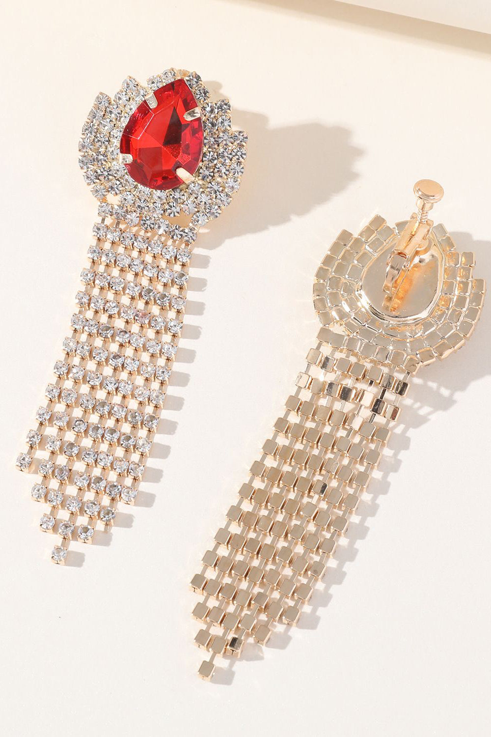 Sparkly Rhinestones Vann Drop Dusk øredobber