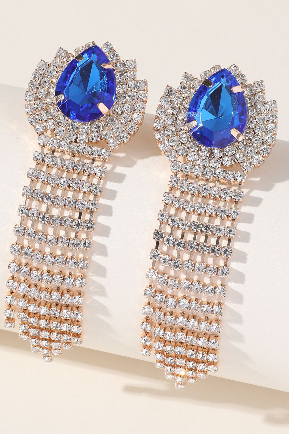 Sparkly Rhinestones Vann Drop Dusk øredobber