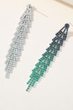 Dusk Gradient Farget Rhinestones Lange øredobber