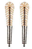 Legering Rhinestones Vintage Boho Leaf Dusk øredobber