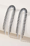 Sølvdusk Rhinestones øredobber