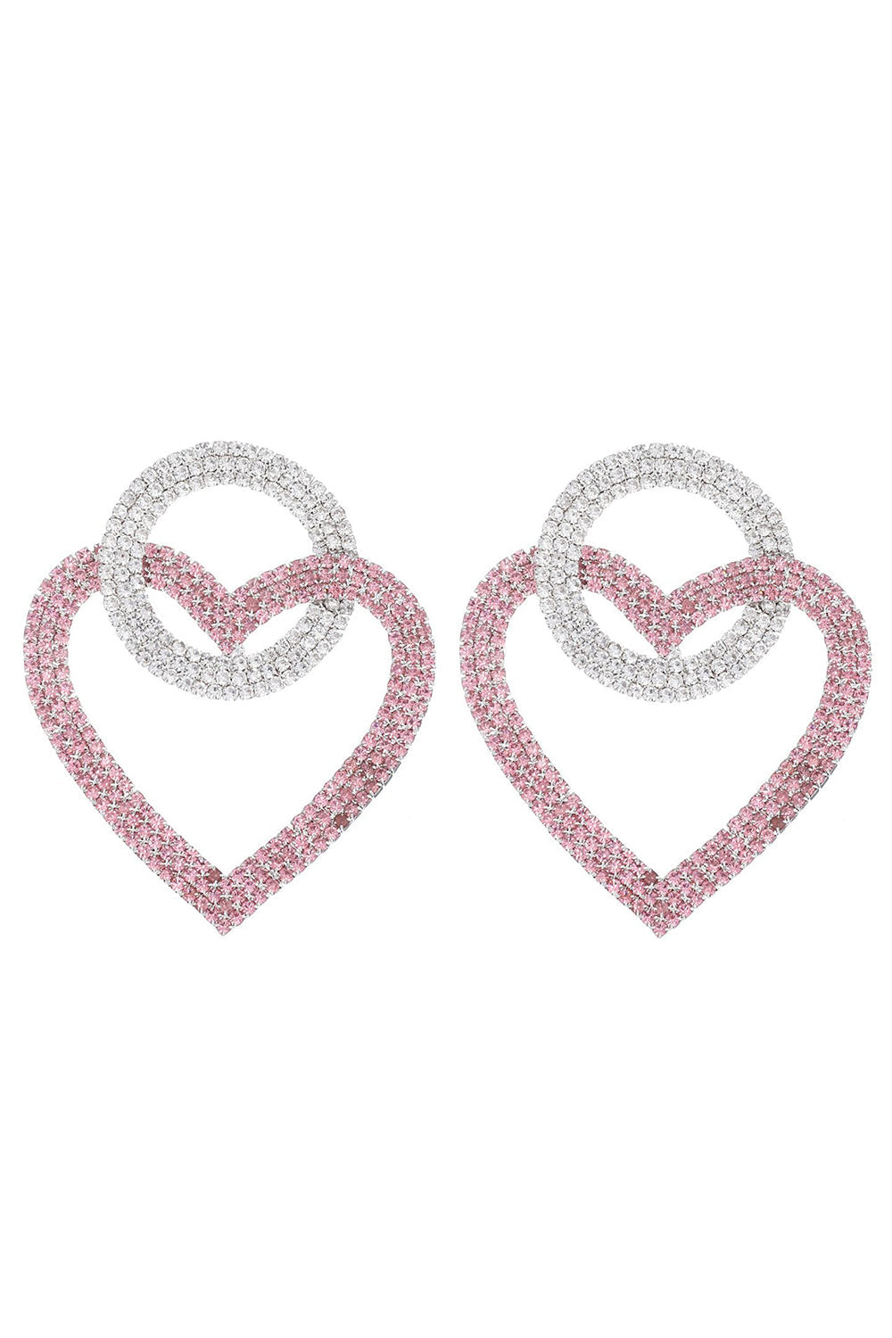 Sparkly Rhinestones Heart øredobber