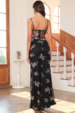 Mørkegrønn Glitter Long Prom Dress med Slit