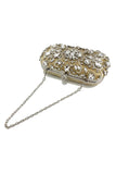 Rhinestone glitrende svart festclutchveske