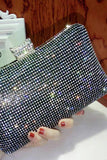 Svart Spakly Rhinestone kveldsveske