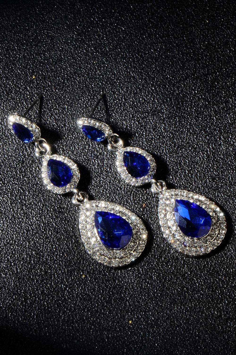 Mørkegrønne Rhinestones øredobber