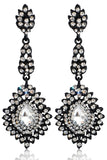 Mørkegrønne Rhinestone Dangle øredobber