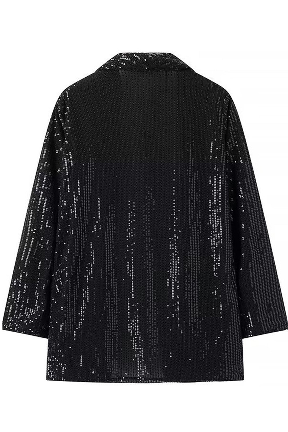 Svart Sparkly Sequin 2 Piece Kvinner Drakter