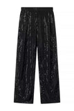 Svart Sparkly Sequin 2 Piece Kvinner Drakter