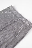 Svart Sparkly Sequin 2 Piece Kvinner Drakter