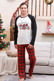 Lange ermer rutete familie julepyjamas
