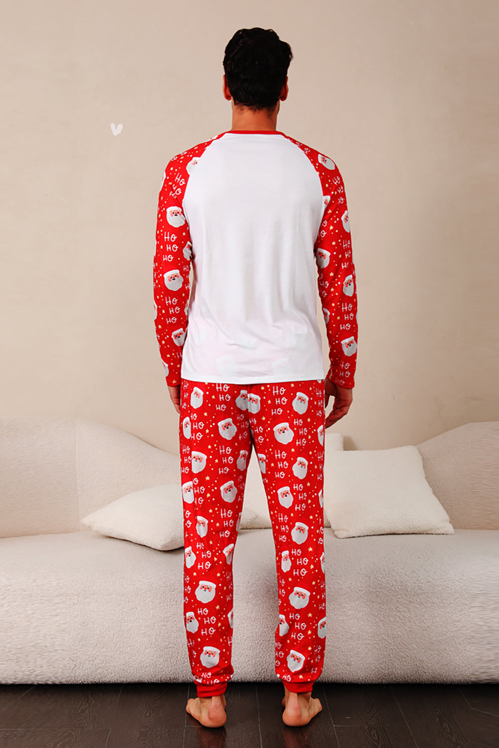 Red Deer Print Familie Christmas pyjamas