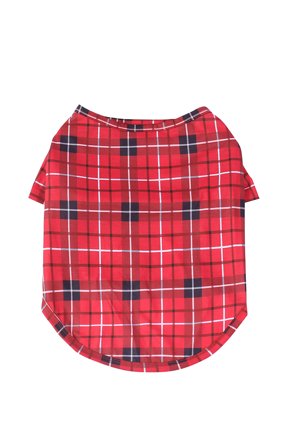 Rødrutete familiejulepyjamas