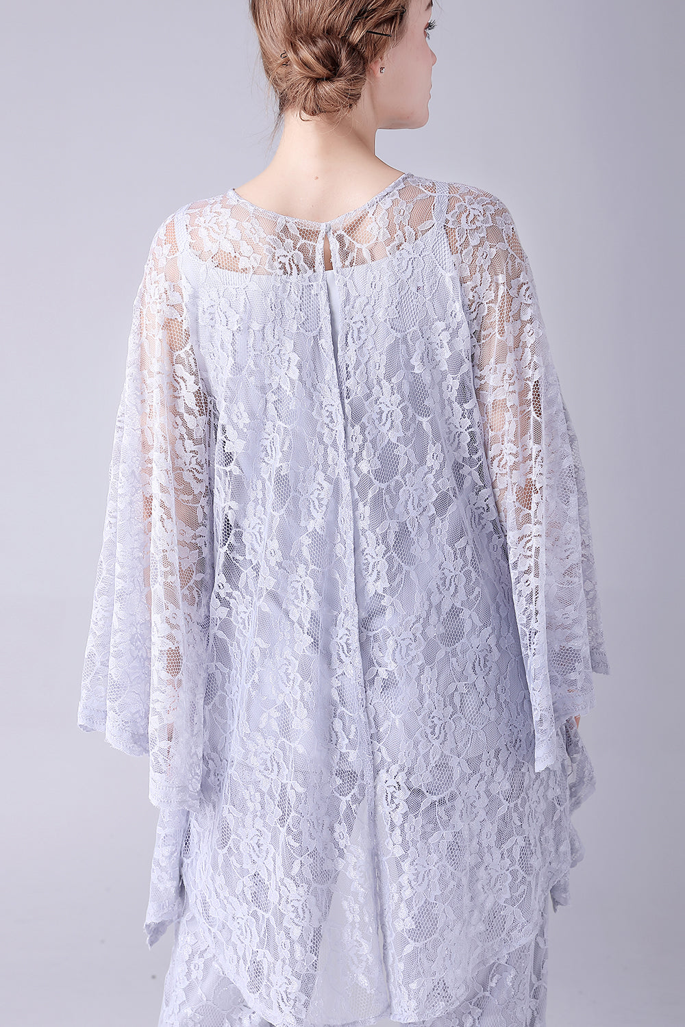 sølv 3 stk lange ermer mor til bruden buksedresser