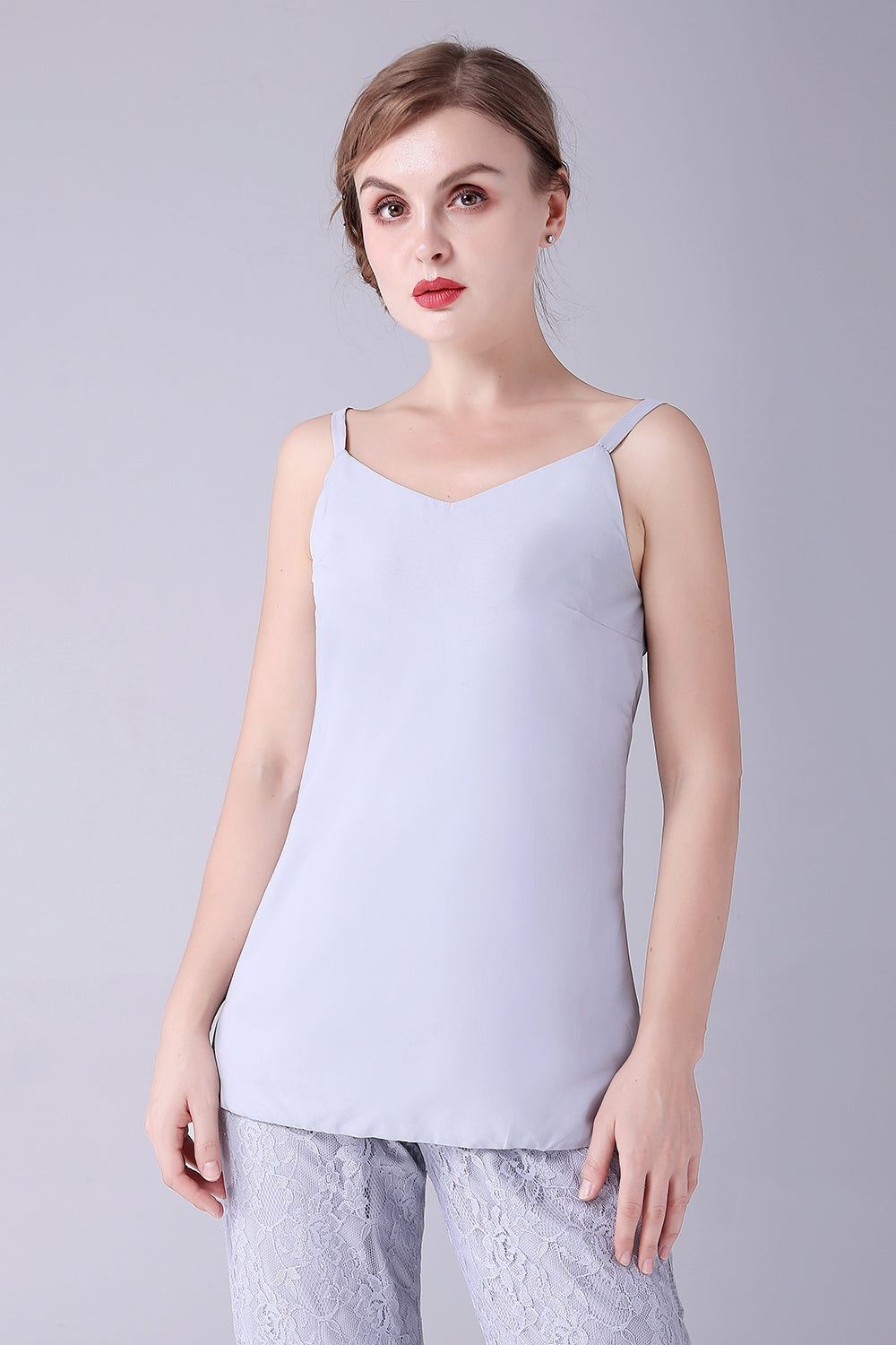 sølv 3 stk lange ermer mor til bruden buksedresser