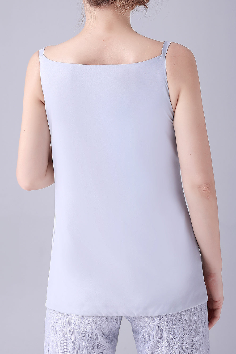 sølv 3 stk lange ermer mor til bruden buksedresser