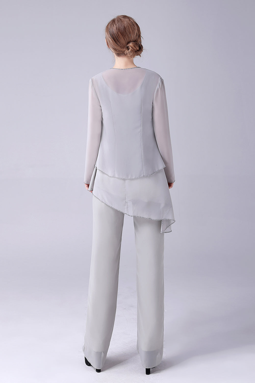 Jumpsuit/buksedress skiller Scoop ankellang Chiffon Brudekjolens mor