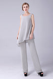 Jumpsuit/buksedress skiller Scoop ankellang Chiffon Brudekjolens mor