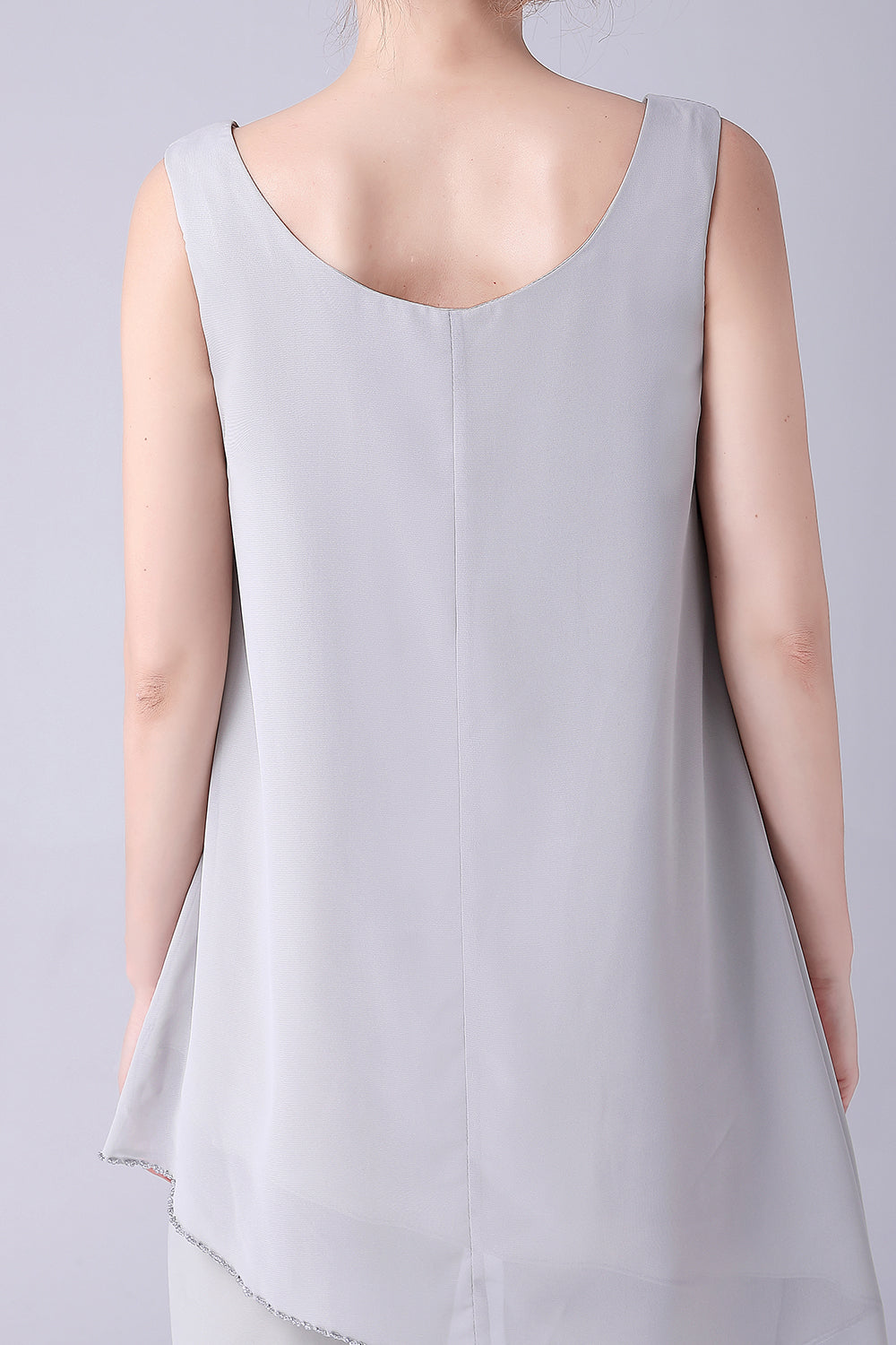 Jumpsuit/buksedress skiller Scoop ankellang Chiffon Brudekjolens mor