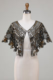 Glitterpaljetter Svart kappe fra 1920-tallet
