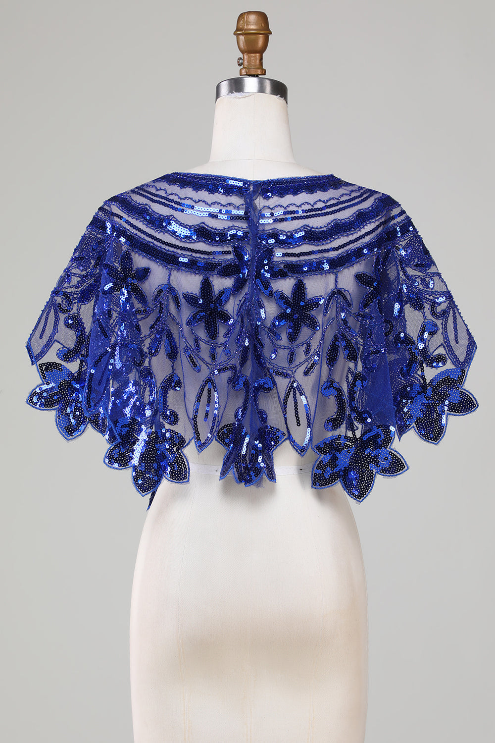 Glitterpaljetter Svart kappe fra 1920-tallet