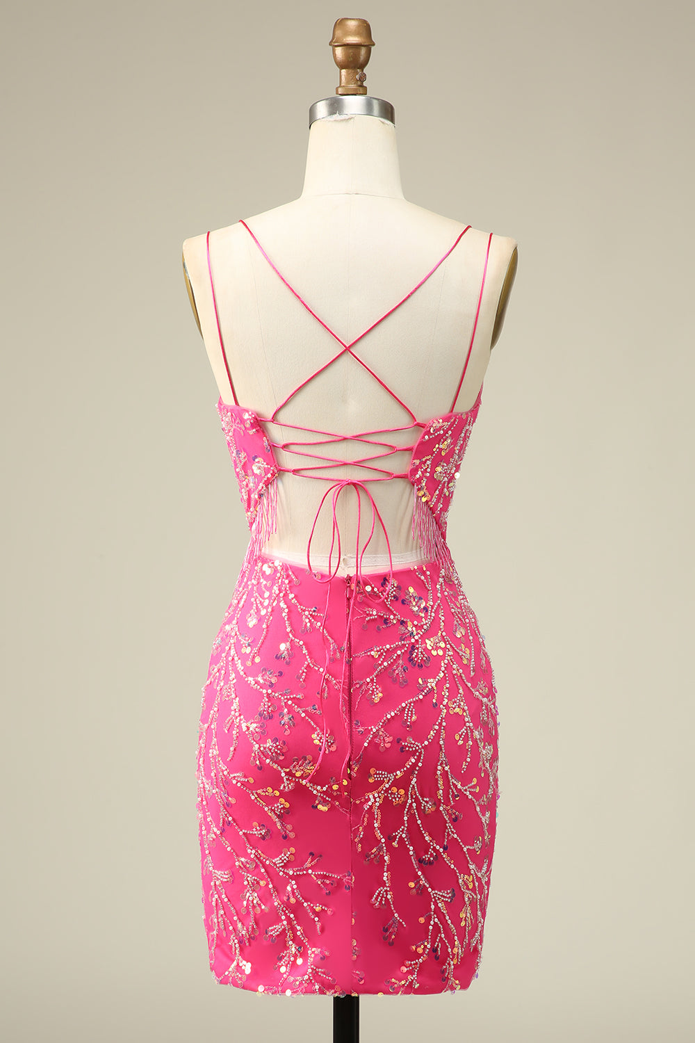 Elegant Corset Back Bodycon Homecoming kjole med dusk