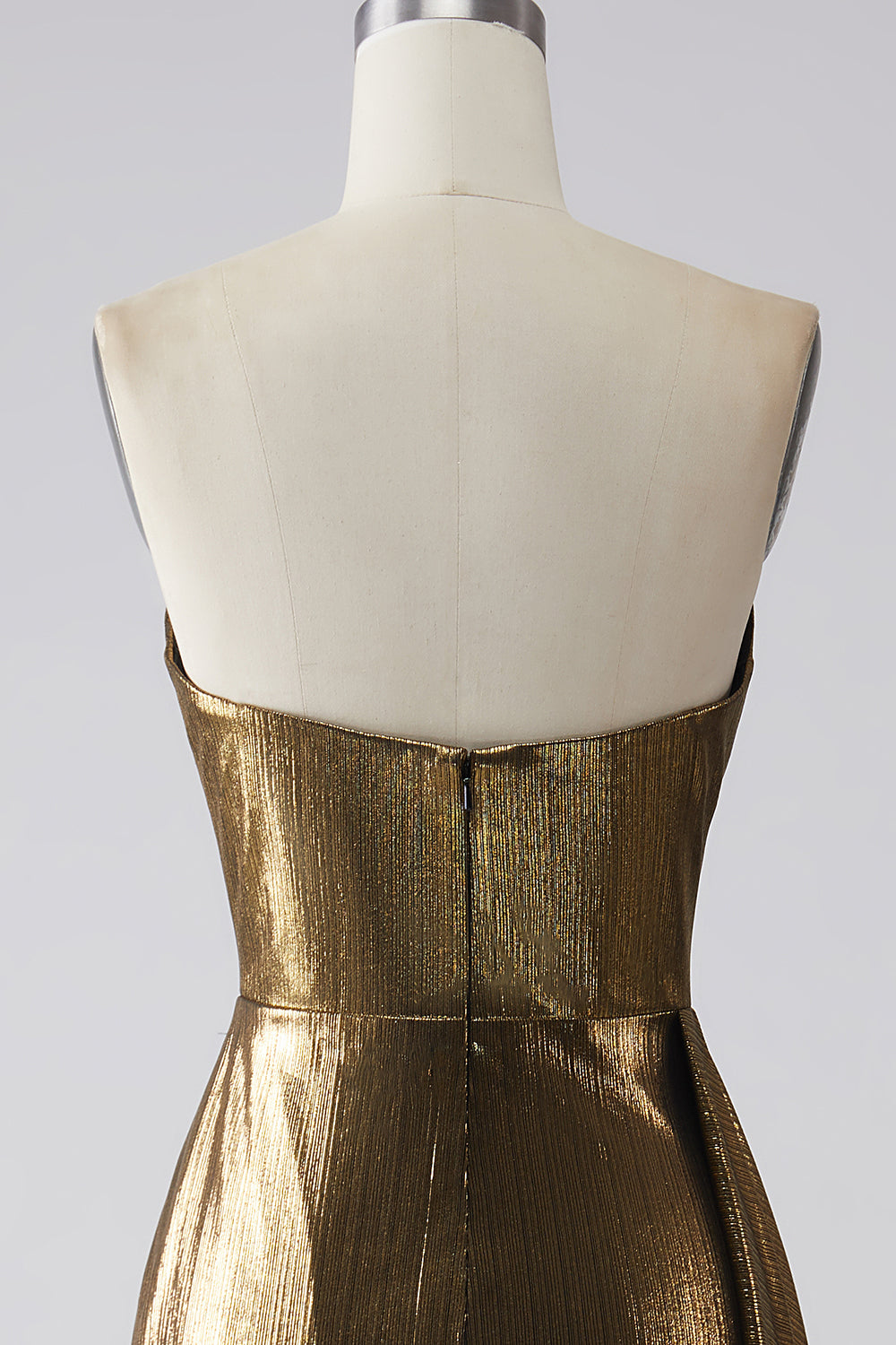 Sparkly Mermaid Golden Long Prom Dress med Slit