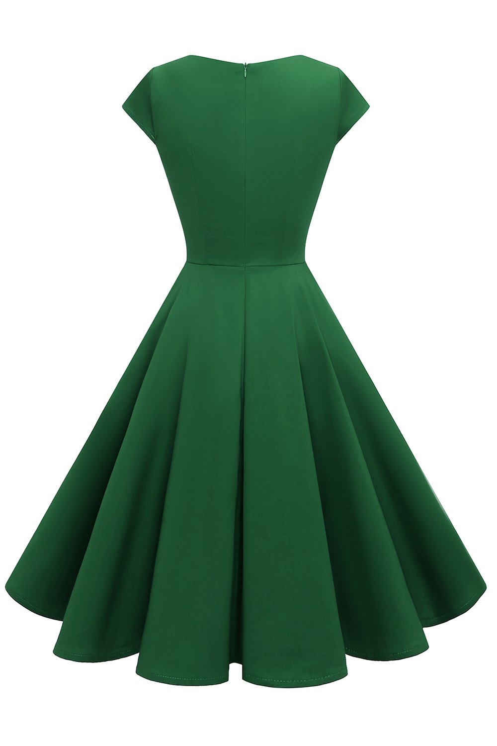 Burgunder Kjæreste Hals 1950-tallet Kjole