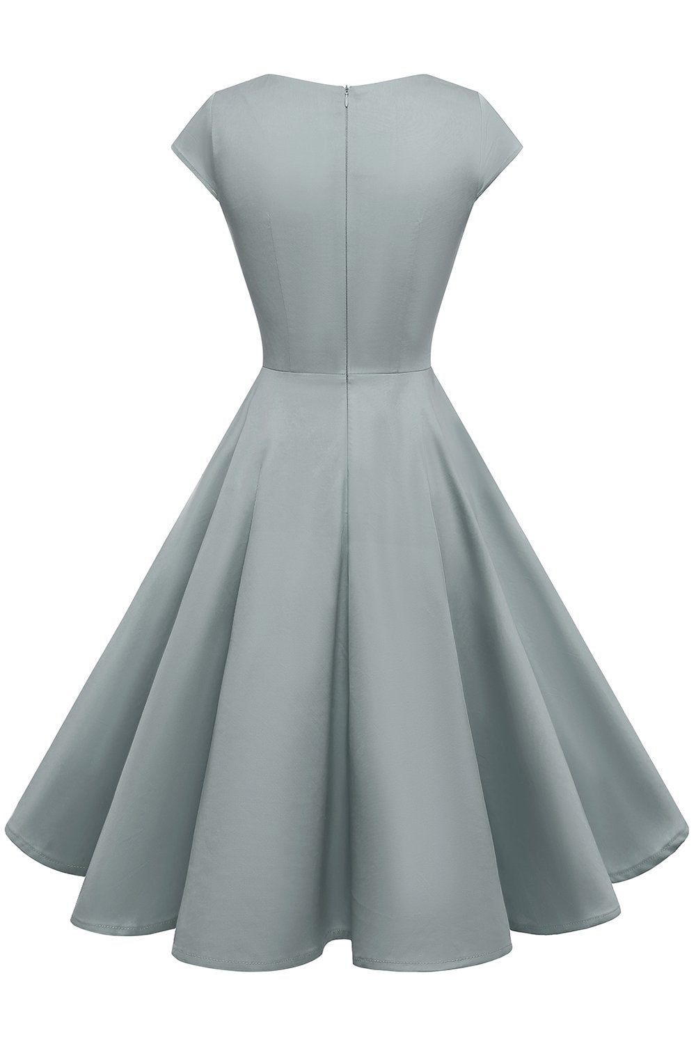 Burgunder Kjæreste Hals 1950-tallet Kjole