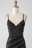 Mermaid Beaded Black Prom kjole med Slit