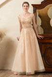 Golden Beaded Mor til Bride Dress